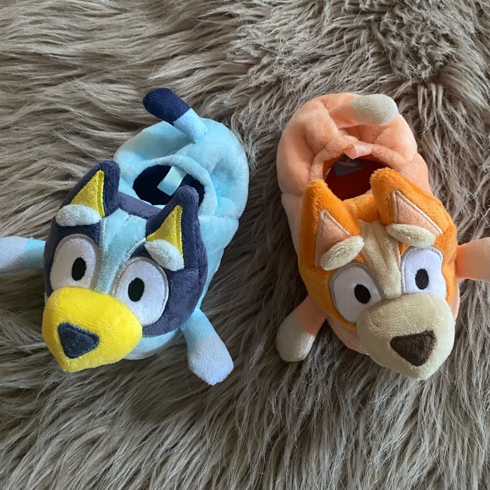 Brand new bluey and bingo toddler slippers